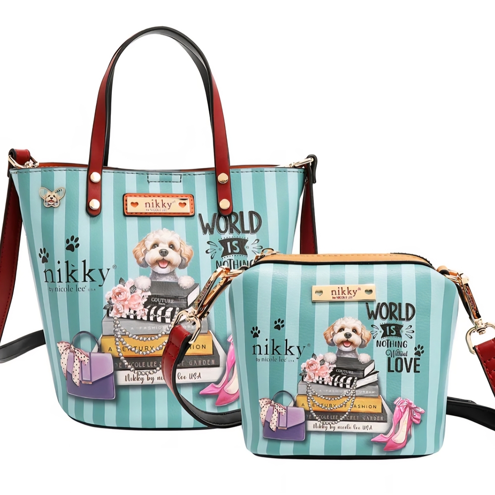 Nicole Lee MEANT TO LOVE YOU 2PCS SMALL BUCKET BAGS